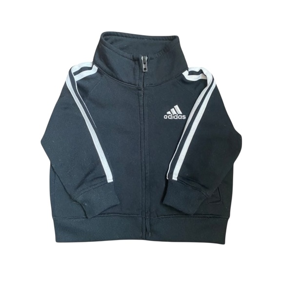 adidas Other - Adidas Iconic Tricot Black Track Jacket Infant Baby Boys Size 6 Months